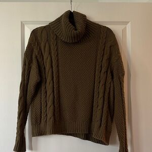 Madewell Brown Turtleneck Sweater